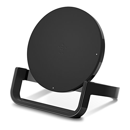 Belkin drahtloser Boost Up Ladeständer (10 W, drahtloses Qi-Schnellladegerät für iPhone XS, XS Max, XR, X, 8, 8 Plus, Samsung Galaxy S10, S10+, S10e, Huawei P30, P30 Pro und andere Geräte) schwarz