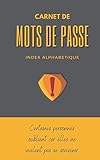 Carnet de mots de passe - Index Alphabétique - 