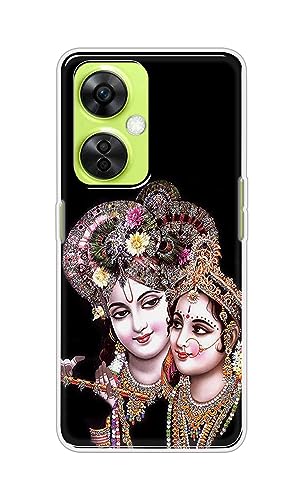Image of PRINTFIDAA� Printed Hard Back Cover Case for OnePlus Nord CE 3 Lite 5G Back Cover (Radha Krishna) -2808