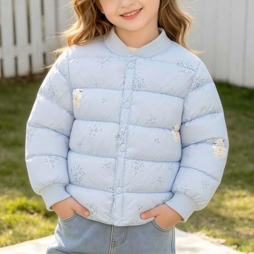 XOGWVJ Girls Winter Puffer Jacket Warm Zip Up Quilted Coats 2-8 Years - image 2