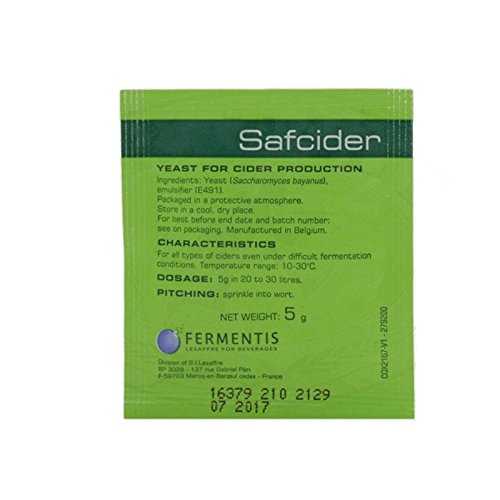 Safcider Dry Beer Yeast (5 Gram Pack)