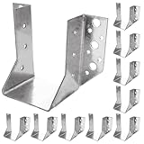 AKOLAFE Connettori per Travi in Legno 80 x 120 mm, 10 Pezzi - Zincato Sendzimir per Legno e Cemento