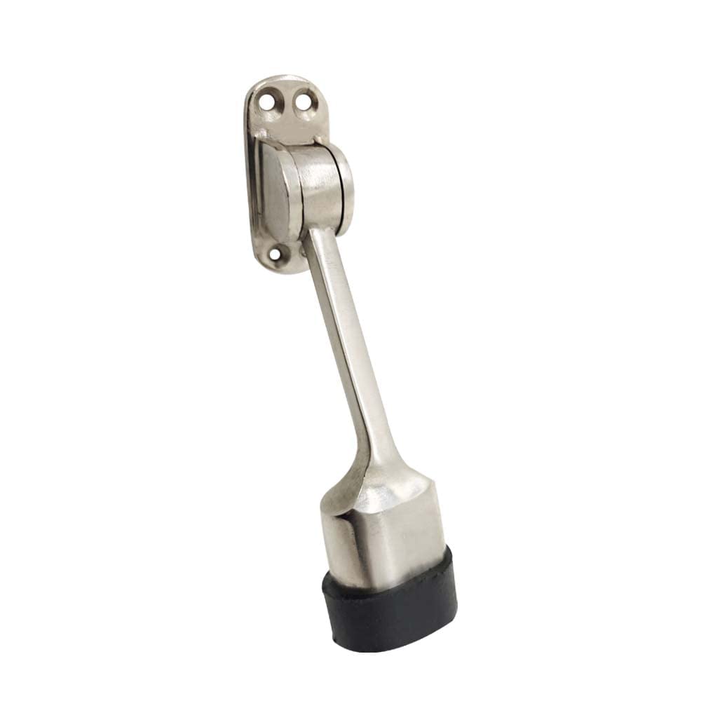 Volo Silver Satin Door Stopper Vanilla 5 Inches/125Mm Nickel (Color Silver)(Pack Of 2 Pcs)
