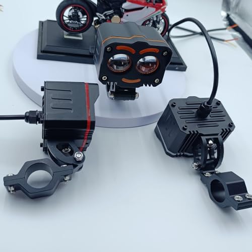 Faro LED de motocicleta 35W con luces de alto brillo ajustables para moto de cross 7