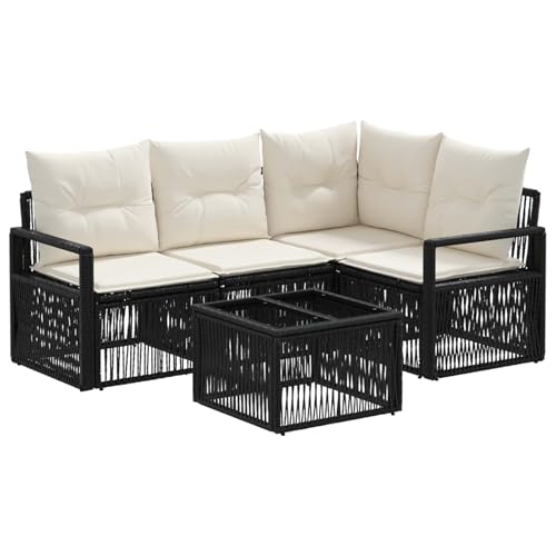 Ensemble canapé de jardin vidaXL résistant pour extérieur modulable - 2