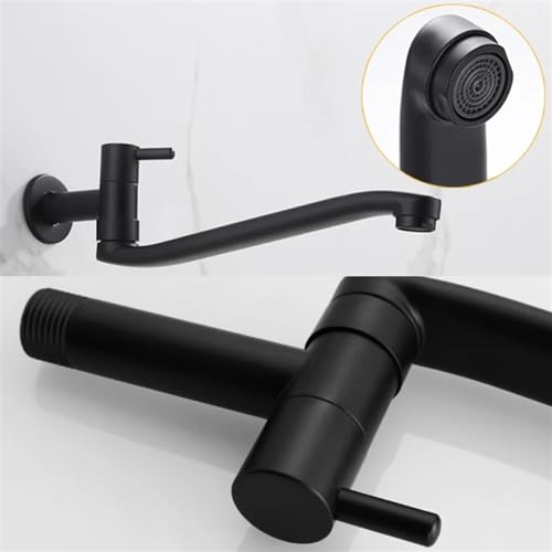 Robinet de jardin mural noir pour simplifier l'arrosage extérieur