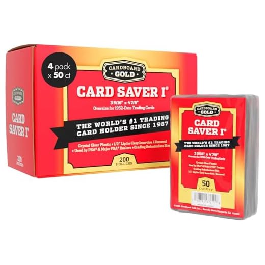 200ct Card Saver 1 in RED Storage Box - Cs1 Graded Card Submits