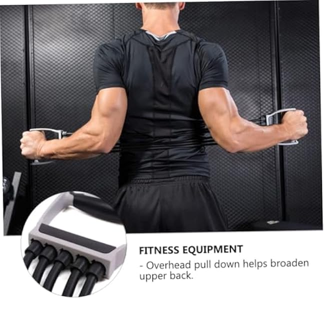 FAVOMOTO 1Pc Spring Chest Expander Fitness Equipment Elastic Resistance Rope for Strengthening Chest Arms and Shoulders Durable Design with Ergonomic Handles Portable