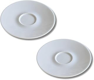 2 Saucers for Lavazza Classic Collection Espresso Cups (Espresso Saucers Without Cups)