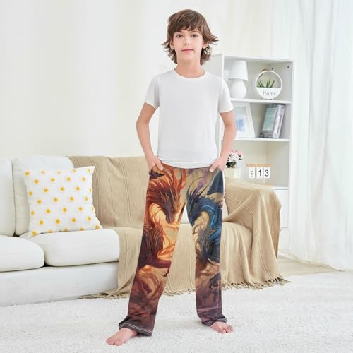 Pajama Pants Powerful Dragons Long Sleep Pants Lounge Bottoms4