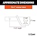 CURT 45141 Trailer Hitch Mount, 2-Inch Ball, Lock, Fits 2-In Receiver, 7,500 lbs, 2