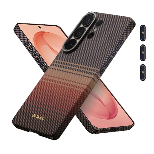 �y�ɔ�NFC�Ή��zPITAKA Galaxy S26 Ultra�p�P�[�X MagSafe�Ή� �s���{�^���t�� NFC�Ή� �A���~�h�@�ې� ���� ���y�� �ϏՌ� �~�j�}���X�g �V���v�� ���C�����X�[�d�Ή� S26 Ultra�J�o�[ Sunset��