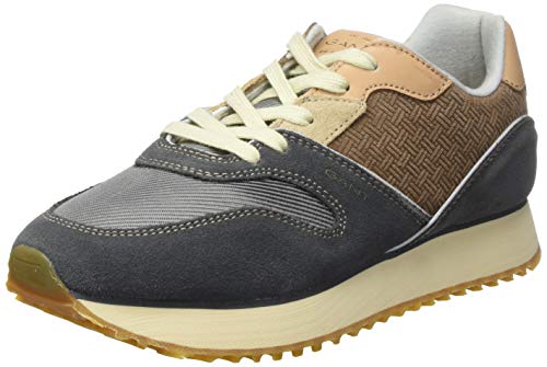 GANT FOOTWEAR Damen BEVINDA Sneaker, Mid Gray/Dk Taupe, Mid Gray/Dk Taupe, 40