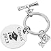 Produktbild BESTOYARD Graduation Keychain Edelstahl Klasse von 2024 Graduate hängenden Anhänger Schlüsselanhänger Abschluss Geschenk für Freunde (Klasse von 2024)