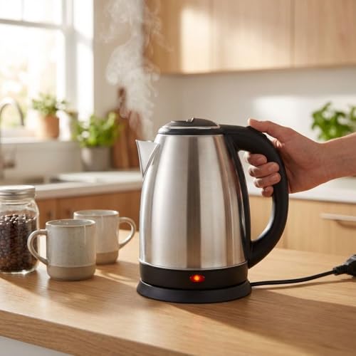 Image of Electric 1500W 1.8L Extra-Large Capacity | Stainless Steel Body with Cool Touch Exterior | Automatic Shut-Off & Boil Dry Protection (kettle and blender)