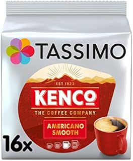 Tassimo Kenco Americano Smooth Coffee Pods (Pack of 5, Total 80 Coffee Capsules)