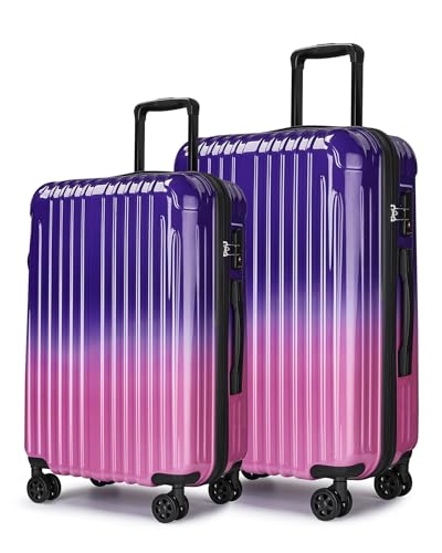 Image of Carry on Luggage 2 Piece(20in /24inch - Airline Approved Suitcases with Spinner Wheels, Built-In TSA Lock,Hard Shell Expandable Suitcases