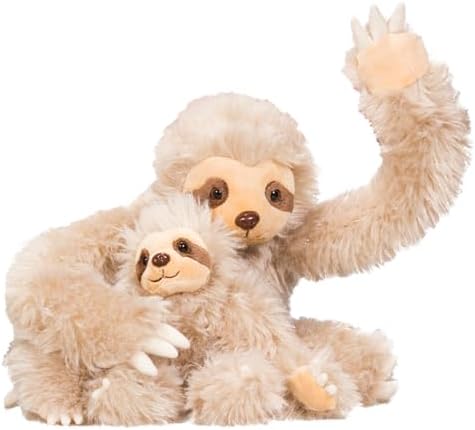 Miniatura 8 de Speedy The Sloth Animal de peluche de 16 pulgadas para niños, adorable y seguro, almohada de felpa para un amigo perezoso, regalo de peluche para