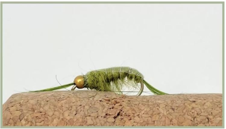 Shrimp Trout Flies, Barbless freshwater shrimp, Olive Scud, Salmon or trout, Choice of size and quantity (3, 10)