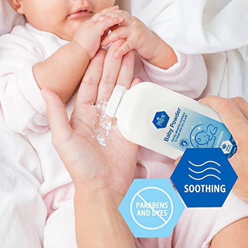Med Pride Hypoallergenic 22Oz Baby Powder 100% Talc Free With Aloe Vera & Vitamin E- Pure Cornstarch Absorbent Baby Powder For Moisture Protection, Diaper Rash & Chaffing- Paraben-Free thumb #2