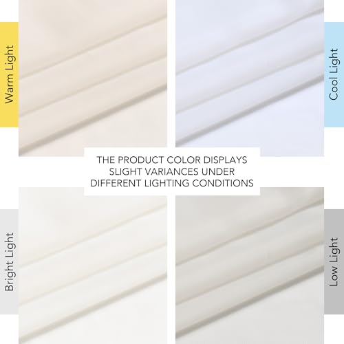 Image of NICETOWN Natural Voile Sheer Bedroom Curtains 84 Inches Long, Grommet Airy & Lightweight Window Treatments Light Filtering for Living Room /Bedroom,W54 x L84, Set of 2