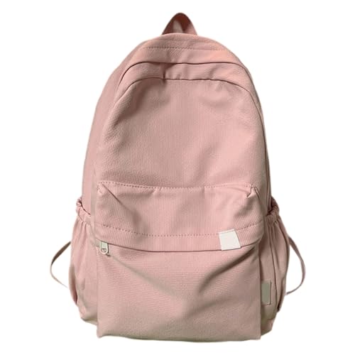 Sac à dos école femme rose grande capacité pour le lycée et l'université sac à livres robuste