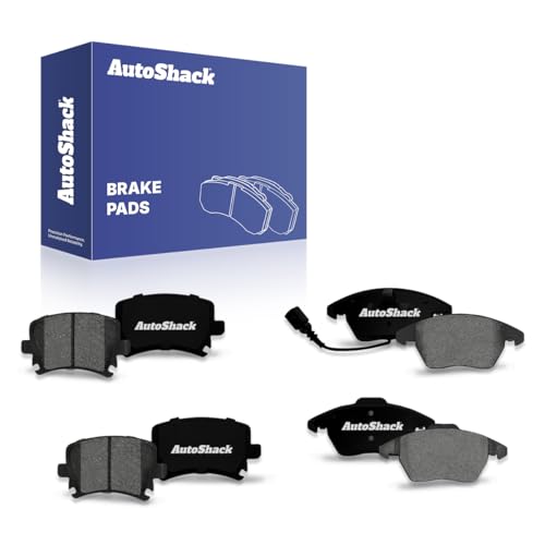 AutoShack Front & Rear Premium Brake Pads for VW Tiguan 2011