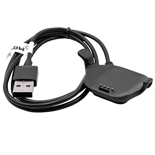 vhbw Cable de carga, estación de carga compatible con Garmin Forerunner 25 (large) smartwatch rastreador de actividad de repuesto