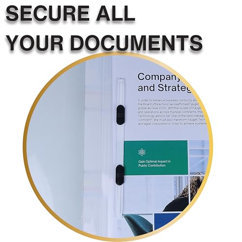 Image of SPS Colored Report File - Set of 10 | Plastic File for A4 Documents | for Office, School & Home | Holds Up to 150 Sheets | Best for Interviews and Reports
