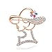 Produktbild Ningz0l Brosche Europa Und Amerika Wilde Dame Beauty Head Cap Mit Diamant Brosche Damenbekleidung Brosche Zubehör 4,5 cm * 5 cm