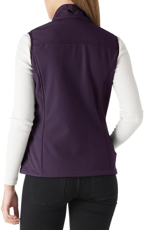 Outdoor Ventures Women's Lightweight Softshell Vest Windproof Fleece Lined Zip Up Sleeveless Jacket for Running Hiking Golf - Image 2