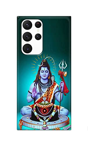 Image of Printed Hard Back Cover Case for Samsung Galaxy S22 Ultra 5G Back Cover (Lord Shiva) -1803