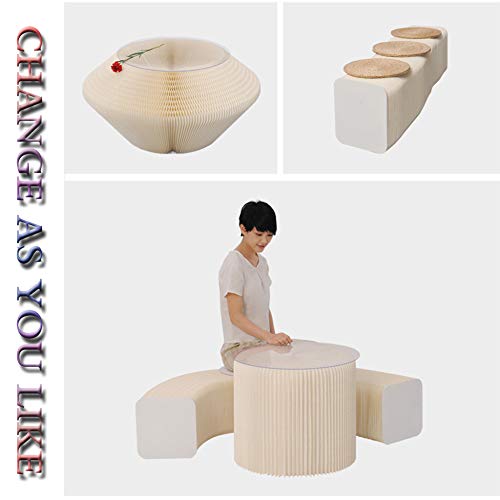 Accordion Paper Folding Sofa Chair,Versatile,Can Be Used As A Coffee Table,Shoe Change Stools and Benches,can Meet Your Various Needs