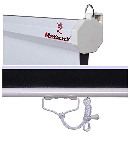 Image of Royality Industries Autolock /Manual Locking System Projector Screens Size 6Ft. (Width) x 4Ft.(Height)-84'' Inch Diagonal in 4:03 Aspect Ratio, Support HD,3D & 4K Technology