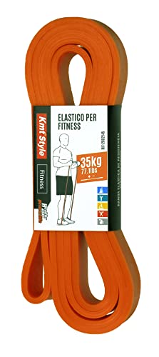 Training Band Elastic Resistance Band for Fitness Crossfit Training for Male and Female Orange 35 kg. 35 kg - Image 2
