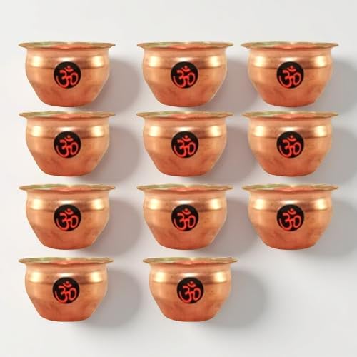 Image of 11 Copper Pots Shudh Ganga Jal - Holy Water from Haridwar for Pooja, Home & Temple Use | Pure Gangajal for Janmashtami, Sawan, and All Religious Rituals |