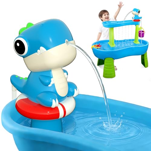 YIDIBOF Dinosaur Water Table Pump - Rechargeable Water...