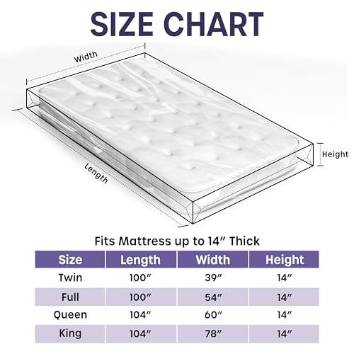 Sacs à matelas Queen size anti-tache et imperméable de rangement - 3