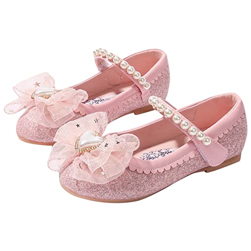 Booties for Girls Toddler Girls Kids Sandals New Summer Fashion Little Girl Princess Sandals Children Bow Show Kids for (Pink, 12 Little Child)