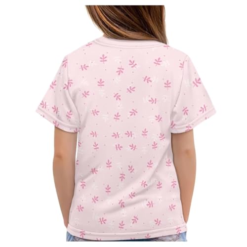 Image of Novelty 3D Graphic T Shirts for Kids Crew Neck Funny Animal Print Short Sleeve Girls Tshirts 3-16 Years