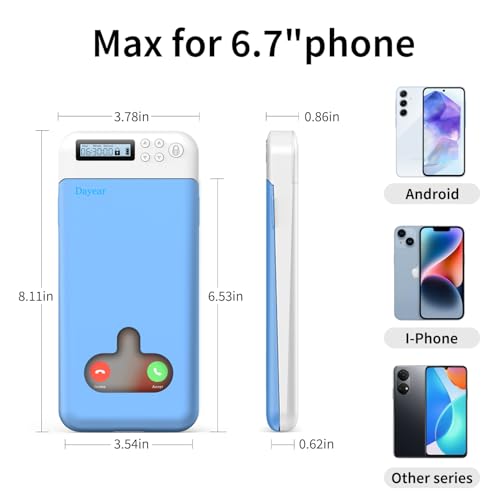 Dayear Phone Lock Box with Timer, Self-Control Timed Locker Box Phone Jail - Image 2