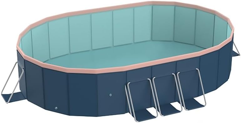 Foldable PVC Swimming Pool for Backyard Cooling and Family Play, 10 Feet Diameter Outdoor Summer Pool