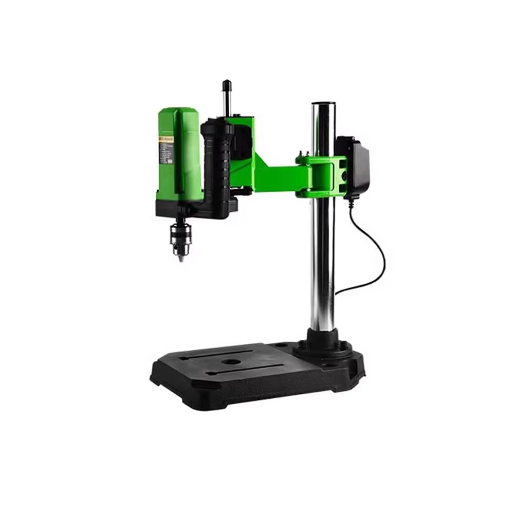 Roscadora Eléctrica Vertical de Escritorio de 100-240V CA, Roscadora de Taladro con Brazo Flexible Universal, Mandril B12 de 1-10MM, 100W, 90RPM