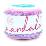 Lion Brand Yarn Mandala Yarn, Multicolor Yarn for Crocheting and Knitting, Craft Yarn, Liger, 1770 Foot (Pack of 1)