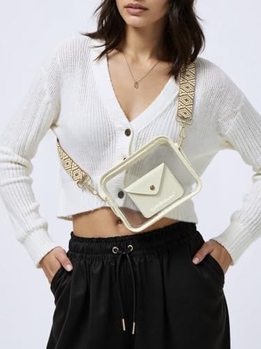 Clear Bag 12x6x12 Stadium Approved, 3 In 1 Clear Western Purse With Wallet & Adjustable Strap, Stadium Bags For Women, Western Purse, Sports Festivals Concert Sport Prom Party Accessories4