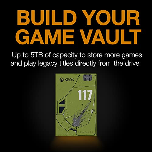 Image of Seagate Game Drive for Xbox Halo Infinite SE 5TB External Hard Drive HDD, USB 3.2 Gen 1 for, Customizable RGB LED Lighting and 3-Year Data Recovery Services (STKX5000400)