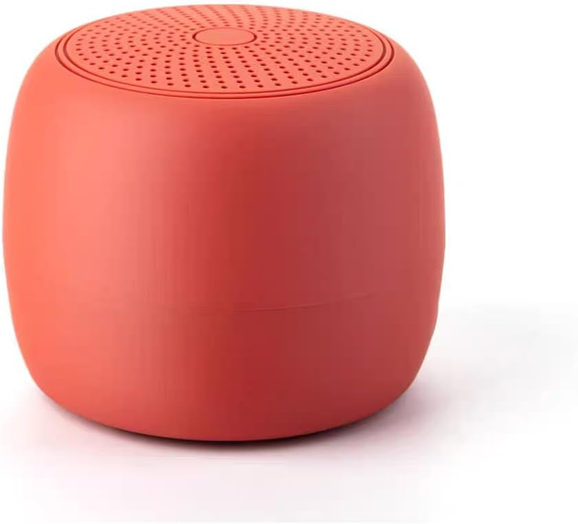 Portable Mini Bluetooth Speaker with Deep Bass, Compact Wireless Speaker Waterproof with Type-C & TF Card, Travel & Outdoor Gift Speaker for Home, Bedroom, Office, 6-Month Warranty (Crimson Red)