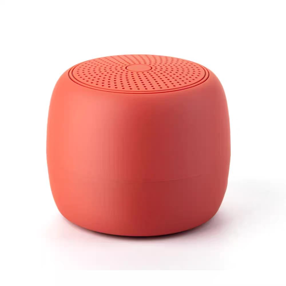 Portable Mini Bluetooth Speaker with Deep Bass, Compact Wireless Speaker Waterproof with Type-C & TF Card, Travel & Outdoor Gift Speaker for Home, Bedroom, Office, 6-Month Warranty (Crimson Red)