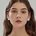 TONLUYAX Silver Love Knot Stud Earrings for Women Large Knot Earrings Cute Knot Earrings Trendy Jewelry