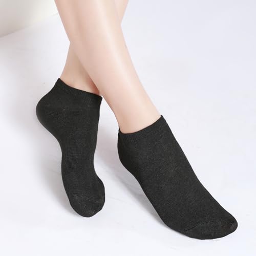 Image of Ankle Socks for Women Non Slip Slim-fit Non Slip Moisture Wicking Short Classic Low Cut Casual Socks(10P-Burgundy)